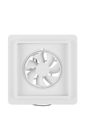 Теневой вентилятор - диффузор Technova SHADOW 100К Квадрат с обратным клапаном, под натяжной потолок